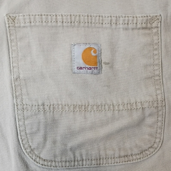 Carhartt Men's Khaki Flat Front Shorts Workwear Size 44 - Picture 9 of 11